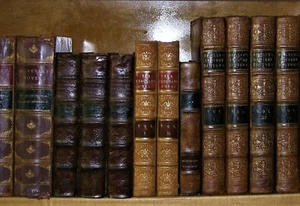 TEN THOUSAND A YEAR, SAMUEL WARREN, 1854 TWO VOLUME SET, LEATHER - Bild 1 von 9