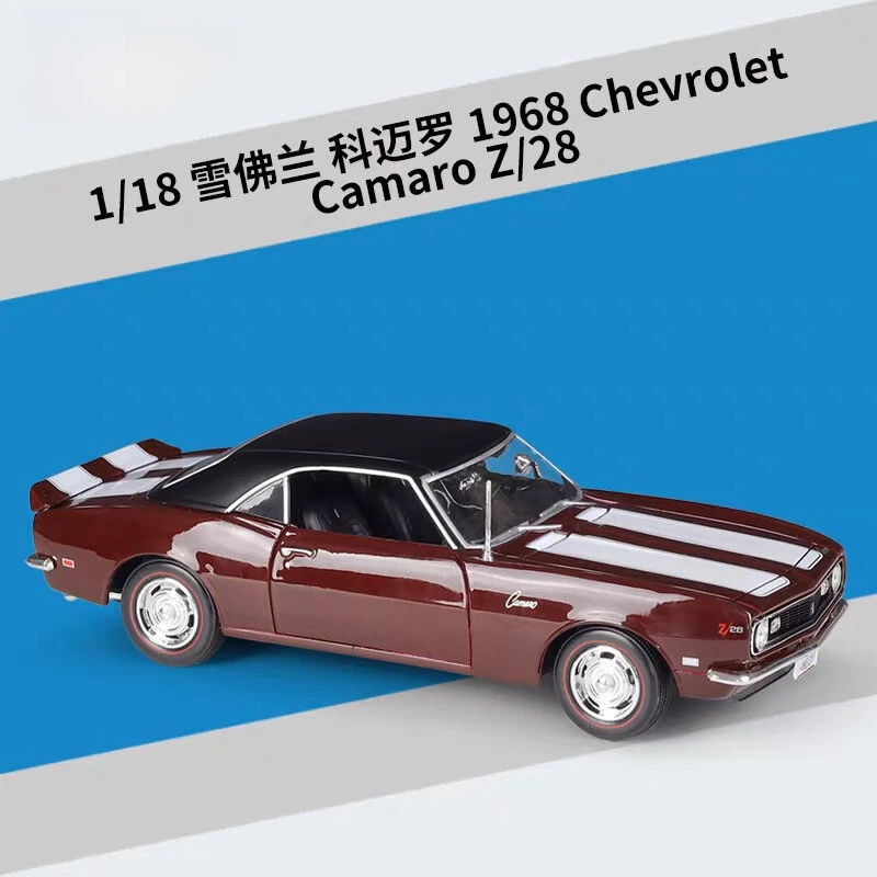 Chevrolet Camaro Z/28 1968 escala 1:18 modelo de coche de metal juguetes adorno IDEA DE REGALO Foto 1 de 4