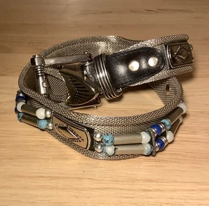 Vintage Metallgürtel Metal Mesh Kettengürtel Gothic Retro Kettenhemd 70 cm - Bild 1 von 4