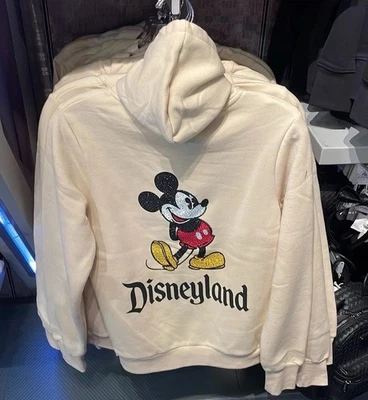 Disneyland Resort Mickey Mouse Estrás Cremallera Sudadera con Capucha Adulto Talla PEQUEÑA NUEVA CON ETIQUETAS Foto 1 de 4