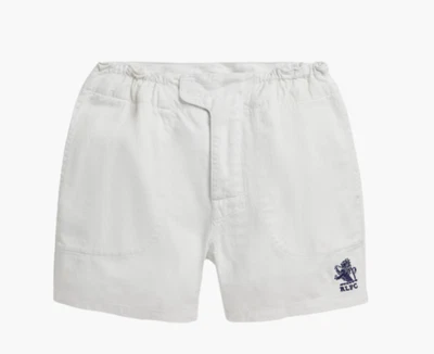 Polo Ralph Lauren 5”  Relaxed Fit Twill Rugby Shorts White Men's Sz XXL 2XL $148 - Image 1 of 4