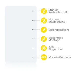 upscreen Panzerfolie Schutzglas für Teclast M50S Display matt - Bild 1 von 6