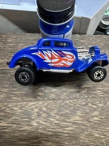 Matchbox Willys '33 Blue Heat Street Hot Rod Flames - Picture 1 of 8
