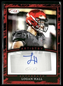 Logan Hall Auto AU 2022 SAGE Artistry Houston Cougars - Bild 1 von 2