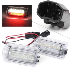 For Toyota Lexus 2x White LED Side Door Courtesy Lights Welcome Lamp - Picture 1 of 8