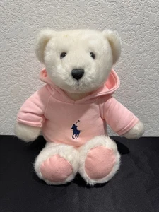 Ralph Lauren "The Romance Bear" weißer Teddybär Plüsch rosa Pullover Pony Shirt - Bild 1 von 11