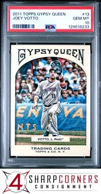 2011 TOPPS GYPSY QUEEN #13 JOEY VOTTO REDS PSA 10 - Image 1 of 3
