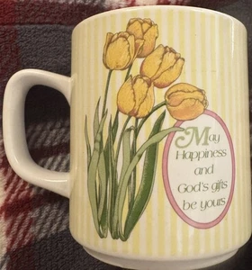 Enesco Corporation Vicky Howard Kaffeetasse mit Blumenmuster - Bild 1 von 1