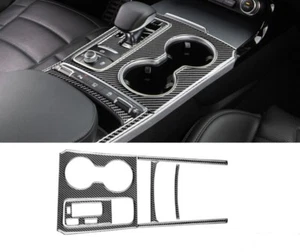 Real Carbon Fiber Console Shift Cup Holder Panel Cover Trim Fits 18-23 Stinger - Picture 1 of 4