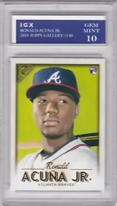 Ronald Acuna Jr. ROOKIE CARD Graded GEM MINT (10) Braves RC 2018 TOPPS GALLERY - Bild 1 von 1