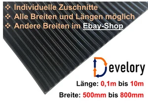 Feinriefenmatte 3mm Gummiunterlage Gummimatte Gummirolle 500mm - 800mm breit - Bild 1 von 8