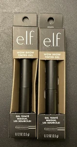 e.l.f., Wow Brow Gel, Volumizing, 0.12 Ounce Neutral Brown Lot Of 2 - Picture 1 of 2