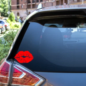 Kiss Mark Lips Car Vinyl Sticker Decal Sexy Hot Window Bumper Laptop Decor  - Bild 1 von 2