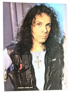 RONNIE JAMES DIO / JAKE E LEE / MAGAZINE FULL PAGE PINUP POSTER CLIPPING (6) - Picture 1 of 2