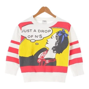 CHANEL 01A cotton Mademoiselle COCO Mark Fleece Lining sweat Sweatshirt Tops... - Picture 1 of 14