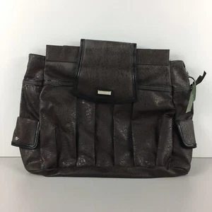 Miche Tasche Prima Geldbörse Muschel Katheryn Rock massiv plissiert dunkelbraun Tiger Charm - Bild 1 von 8