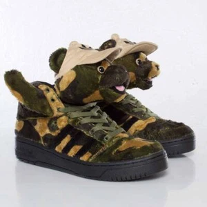 Adidas Jeremy Scott Toddler Camo Bear Sz 8k Q20918 Fashion Shoes - Picture 1 of 1