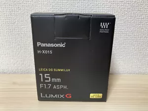 Panasonic LUMIX G LEICA DG SUMMILUX 15mm / F1.7 ASPH. Black H-X015-K - Picture 1 of 4