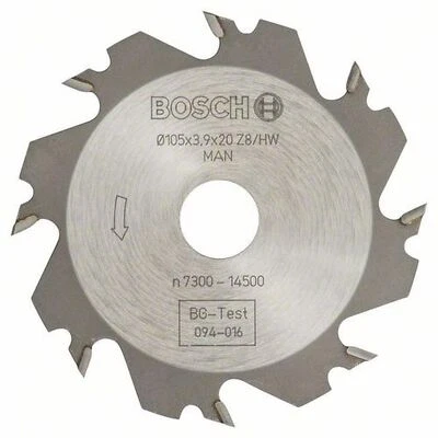 BOSCH Scheibenfräser für Holz, Ø 105 mm, 8 Zähne, 20 mm, 4 mm - Bild 1 von 2