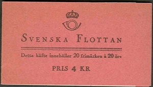 SUECA (H70) Scott 357a, folleto de la flota sueca de 20 horas, en muy buen estado, Facit $100.00 - Imagen 1 de 1