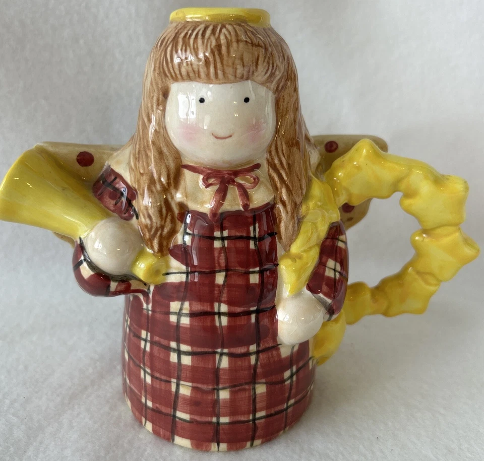 1998 Sakura Debbie Mumm Creamer Gathering Angles Pitcher Vintage Replacement - Image 1 of 4