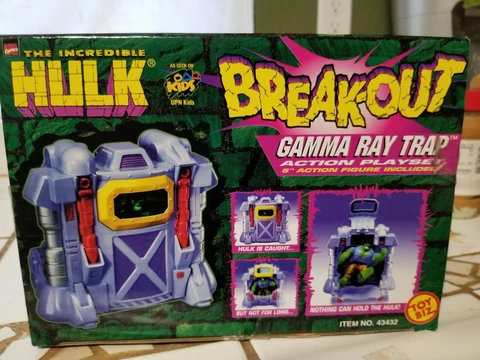 THE INCREDIBLE HULK BREAKOUT Gamma Ray Trap Action Figure Play Set  (NEW) Cover