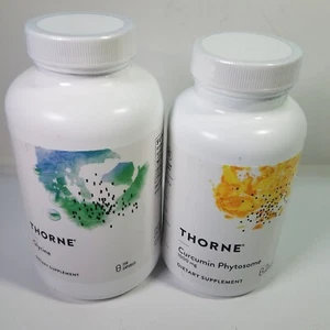 Thorne Curcumin Phytosome 1000mg 120 Cap & Glycine 1000mg 250 Cap Combo Exp 2026 - Picture 1 of 12