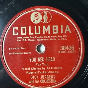 10" 78 RPM-Dick Jurgens-Women Women Women/You Red Head/Columbia 38436 - Picture 1 of 4
