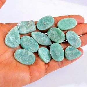 12Pcs 331Cts Natural Amazonite Druzy Gemstone Wholesale Lot 23x15-33x15 #14675 - Picture 1 of 5
