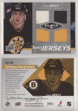 2010-11 Upper Deck Black Diamond Quad Jerseys Cam Neely #QJ-CN HOF