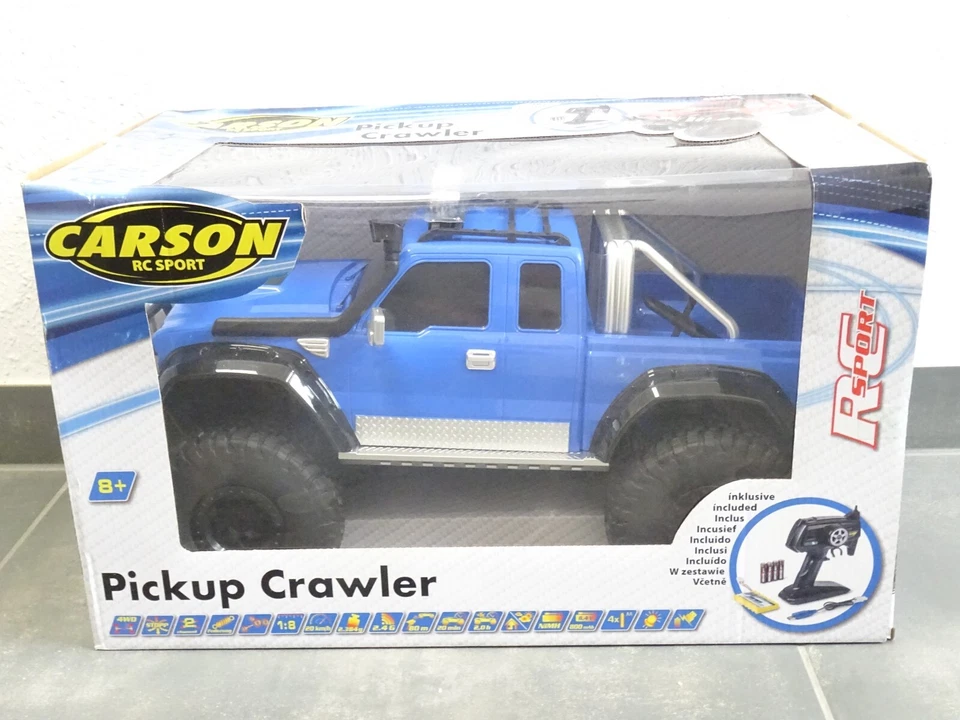 Carson 1:8 Nr.: 500404241 PickUp Crawler RC blau, in OVP EX2655 - Bild 1 von 3
