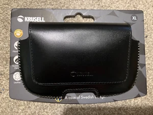 Krusell - Hector XL Leather "Phone case - Horizontal - Black. - Picture 1 of 2