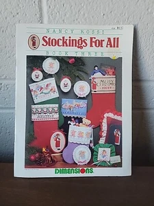 Dimensions Cross Stitch Patterns Book Christmas Vintage Stockings - Picture 1 of 5