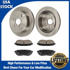 Nuevo par de pastillas de rotores de freno traseros para Toyota 86 2017-2018 Subaru Outback 2010-2013 - Imagen 1 de 23