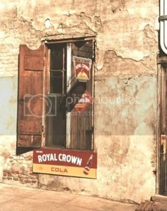 Café | Letreros de refrescos | Corona real | Crush | Reimpresión 8x10 de foto antigua - Imagen 1 de 1