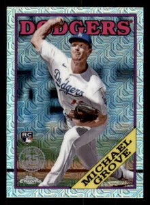 2023 Topps 2 1988 Silver Pack #2T88C-75 Michael Grove Los Angeles Dodgers RC - Picture 1 of 2