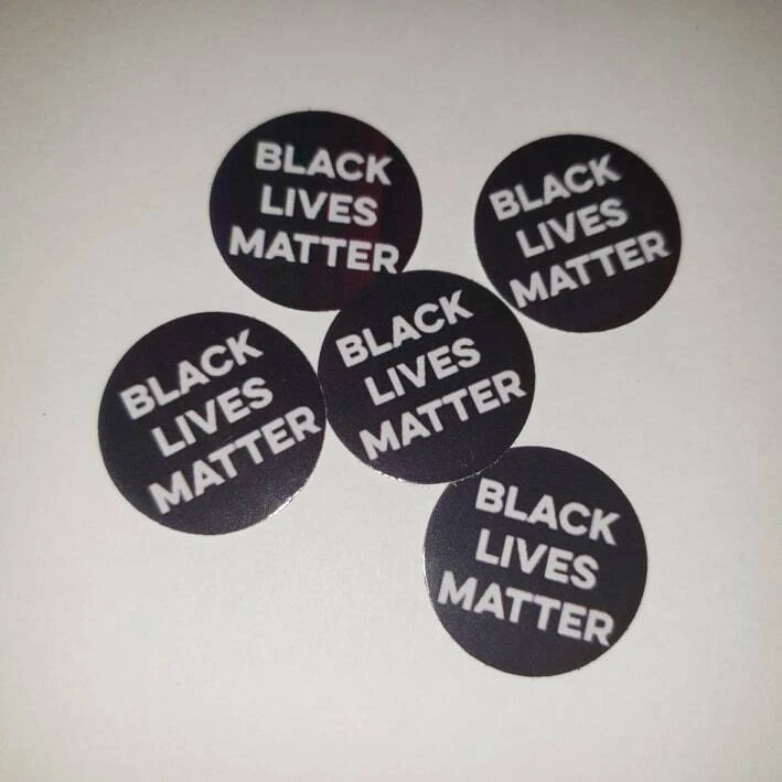 Tapa de botella precortada de una pulgada negra Lives Matter #3 envío gratuito Foto 1 de 1