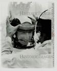 1971 Press Photo Astronaut James Irwin has helmet fitted at Cape Kennedy