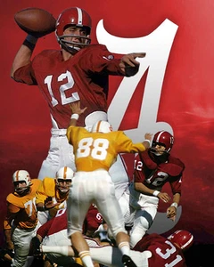 Impresión litográfica de marea de Alabama de Joe Namath - Imagen 1 de 1