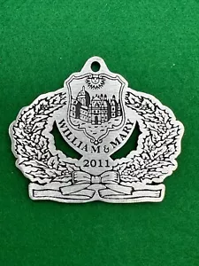 2011 College of William & Mary Pewter Ornament Williamsburg Virginia University - Picture 1 of 4