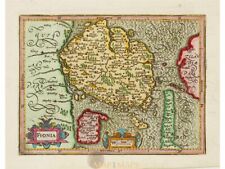 Fionia Funen (Fyn) Denmark Mercator/Hondius Atlas Minor 1607 | Islands /Denmark