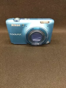 Nikon COOLPIX S6400 Blue Digital Camera 16.0MP 12x Optical Zoom From JAPAN - Picture 1 of 6