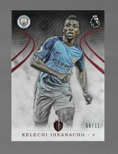 2016 Topps Premier Gold Kelechi Iheanacho Manchester City Red SP Rookie Card /11 - Picture 1 of 2