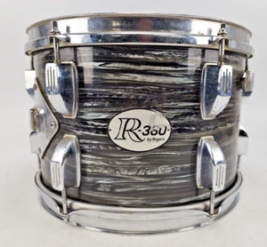 Vintage Rogers R-360 12x8 Tom Drum Black Strat Oyster OBP - Picture 1 of 17