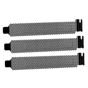 3 Pack Full Height Ventilation Rear Bracket ATX PCIe Slot Air Filter Panel Plate - Picture 1 of 10