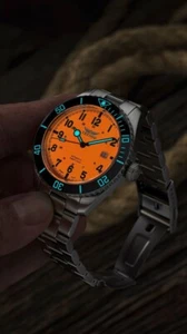 Reloj Tresod Ocean Master HECHO EN SUIZA SW200 Automático Esfera Naranja Bisel Cerámico - Imagen 1 de 15
