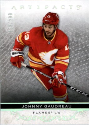 2021-22 Artifacts Silver Spectrum #117 Johnny Gaudreau /299 - NM-MT - Image 1 of 2