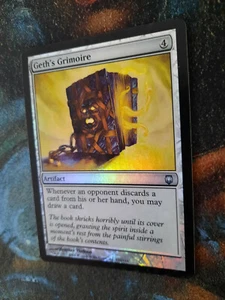 Magic MTG - FOIL Geth's Grimoire - Darksteel Original Foil - EX Cond - Bild 1 von 4