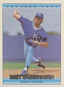 1992 Donruss #128 Bret Saberhagen - Picture 1 of 1
