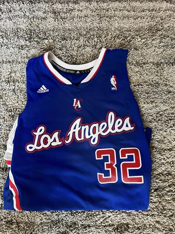 Blake Griffin #32 Los Angeles Clippers NBA Adidas Blue Basketball Jersey 56 Cover